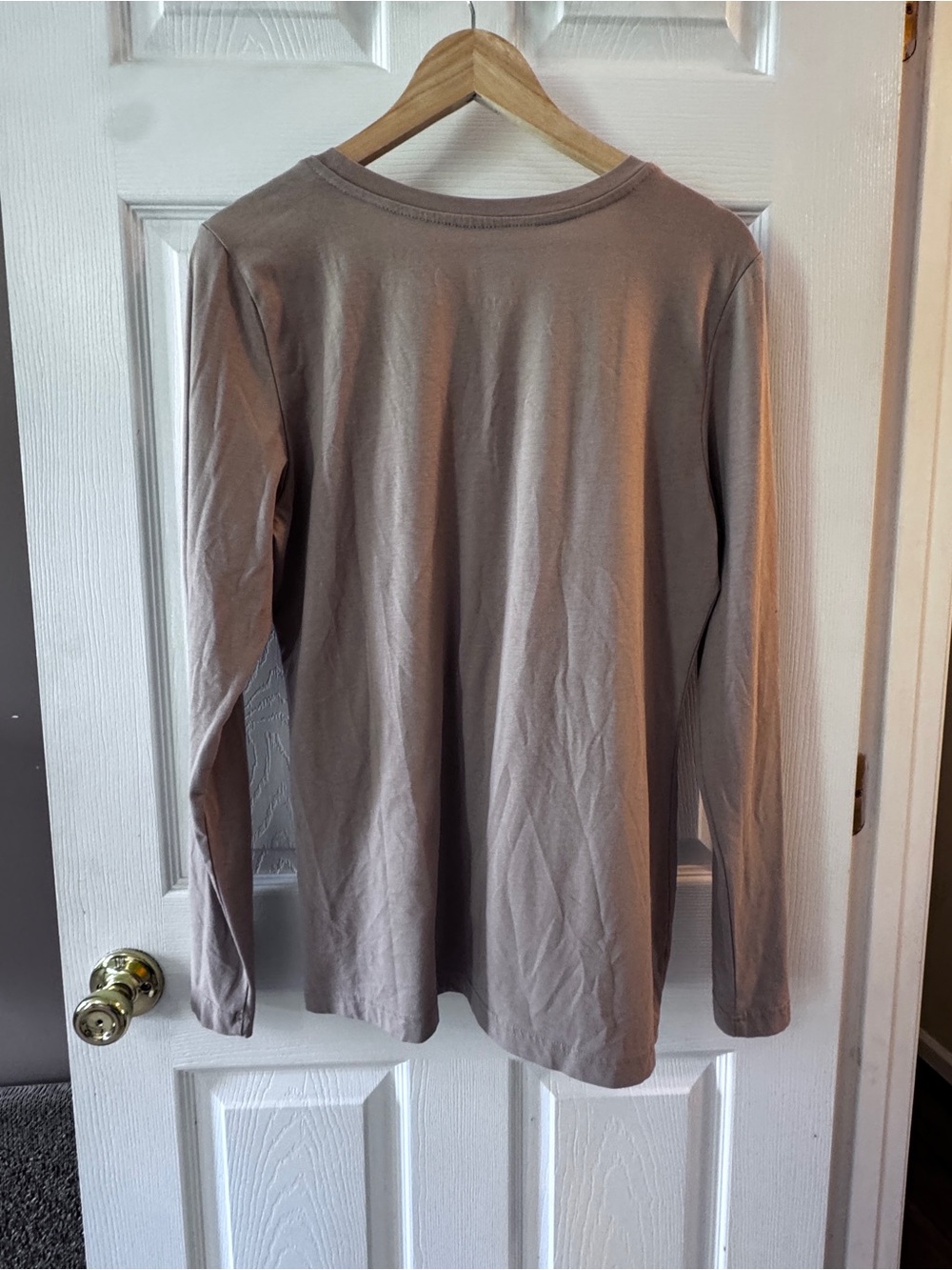 Healing Hands Classic Crew Neck Tee in Taupe Brown - Healing Hands